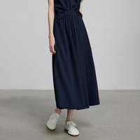 【复古学院风】25唯品夏款polo领上衣半身裙通勤两件套女