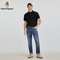 Hush Puppies/暇步士 凉感小冰皮 男士短袖polo衫