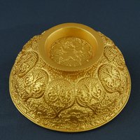 陕历博文创国宝唐鸳鸯莲瓣纹金饭碗冰箱贴礼盒装西安纪念品