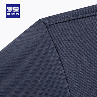 罗蒙（ROMON）冰丝凉感短袖t恤男士2025夏季新款中青年商务休闲时尚翻领上衣