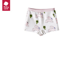 babycare儿童内裤a类平角小短裤四角短裤 哆咔浅粉（白底） 120 【女童】哆咔浅粉（白底）