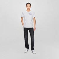 李 Lee25春夏726标准中腰直筒怀旧复古黑灰色男牛仔裤潮流A08120 黑灰色 34