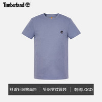 添柏岚（Timberland）男装短袖T恤夏季户外休闲简约修身透气A2EKJ A2EKJ073/中蓝色 XS (165/80A)