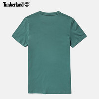 添柏岚（Timberland）男装短袖T恤夏季户外休闲简约修身透气A2EKJ A2EKJCL6/蓝绿色 XL (185/120A)