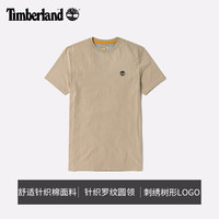 添柏岚（Timberland）男装短袖T恤夏季户外休闲简约修身透气A2EKJ A2EKJ269/浅泥土色 XS (165/80A)