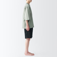 無印良品 MUJI 無印良品  男式 透气 短袖家居服套装 男士睡衣男款夏季 FB0Y0A4S 浅绿色 L(上装175/100A 下装175/88A)