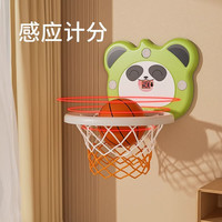 吉赞儿童篮球框投篮架玩具室内家用球类小皮球男孩女宝宝1一2岁3静音4 大号【套圈版】狮子篮球框
