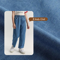  E-LAND KIDS 刺绣 女童牛仔长裤