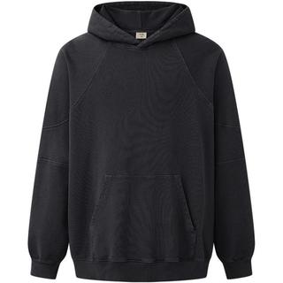 【纯棉舒适透气】纯色亲肤春夏季男式卫衣连帽简约休闲潮范儿挺阔