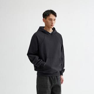 【纯棉舒适透气】纯色亲肤春夏季男式卫衣连帽简约休闲潮范儿挺阔
