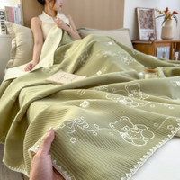 琳豆豆 A类三层纱全棉毛巾被夏凉被 150*200cm