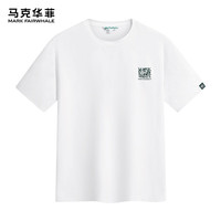 马克华菲【虎头刺绣】短袖T恤男夏季透气百搭宽松男装上衣 本白 2XL 2XL 【宽松版，拍小一码】