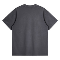 马克华菲【虎头刺绣】短袖T恤男夏季透气百搭宽松男装上衣 深灰 XL XL 【宽松版，拍小一码】