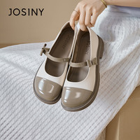 卓诗尼女鞋清仓专场百搭气质女鞋春款时尚百搭细跟平底浅口单鞋 491A15621 黑色 37