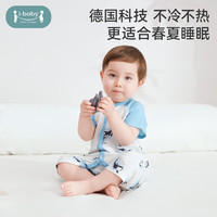 ibaby恒温新生婴幼儿童睡内衣春夏季男女宝宝连体薄款家居连体衣A 短袖开扣连体衣-珠玑锦兔 90码