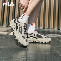 FILA斐乐掠夺者2S复古跑鞋男鞋2025夏季复古运动鞋男士老爹鞋 烟灰/鸽子灰-QD 44
