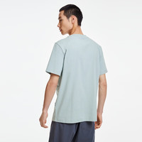 杰克·琼斯（JACK&JONES）春夏男装螺纹圆领领口半袖上衣百搭短袖T恤打底衫男2232012 绿色 2XL