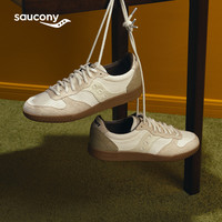 Saucony索康尼男女同款BULLET CT经典复古轻便舒适潮流运动休闲鞋 米卡其 35.5