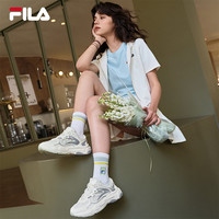 易烊千玺同款FILA斐乐火星4老爹鞋女鞋2025夏季男跑鞋运动鞋 【男】太空银/奶白-SG 39