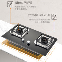 方太（FOTILE）JZT-TH12B 家用燃气灶 4.6W劲猛火力 双灶眼 一级能效 换灶更省心