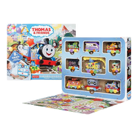 (托马斯和朋友 THOMAS&FRIENDS)进口托马斯儿童男孩玩具礼物-多多岛生日小火车礼盒HTN35