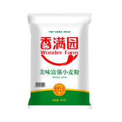 香满园 美味富强小麦粉中筋家用包子馒头饺子面粉