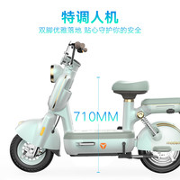 【王鹤棣】雅迪摩登莱茵女生小型通勤电动自行车 12Ah