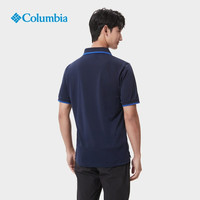 Columbia哥伦比亚春夏男子城市户外旅行野营休闲运动翻领短袖Polo衫 464(轻薄款)藏青 S (170/92A)