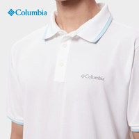 Columbia哥伦比亚春夏男子城市户外旅行野营休闲运动翻领短袖Polo衫 100(轻薄款)白色 M (175/96A)