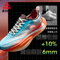 匹克（PEAK）态极男鞋二次呼吸2.0跑步鞋竞速训练缓震透气运动鞋体测跑鞋 龙抬头(水晶蓝/荧光橙)-男 42