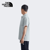 北面(The North Face)男Elite凉感速干衣短袖衬衫户外透气25春夏新款|8BYP A0M/灰色 L (175)