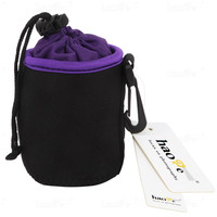 号歌 镜头筒 收纳袋 防震防尘天鹅绒布镜头保护套 微单反相机摄影包内套户外便携式 小号LSP-S