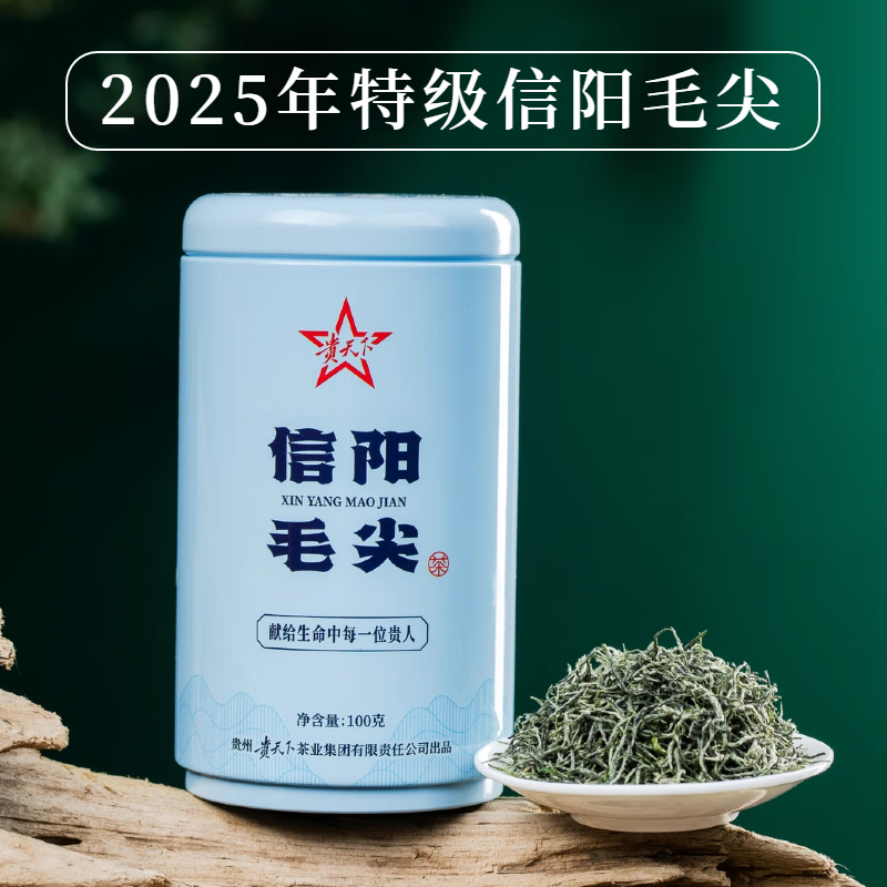 贵天下2025年新茶特级信阳毛尖浓香型茶叶高山云雾绿茶一