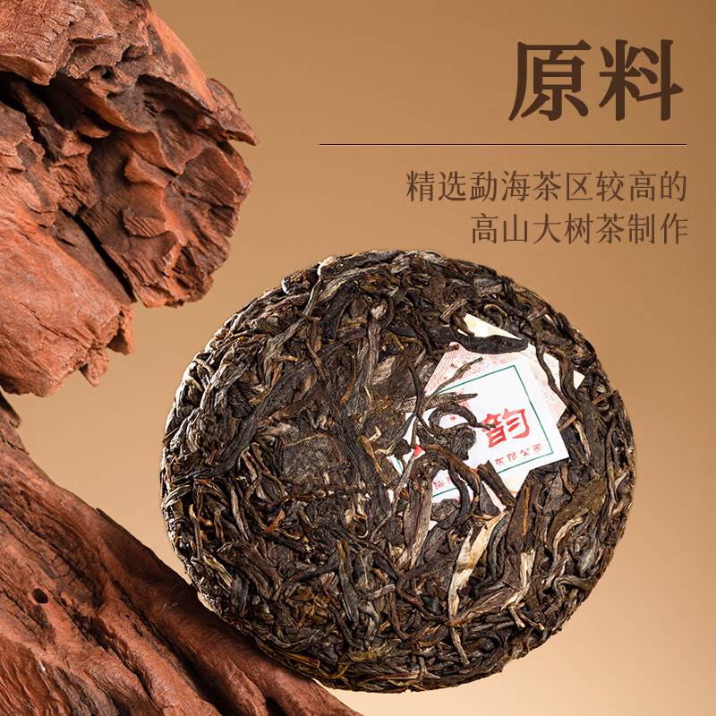 陈升号2023年生韵普洱茶普洱生茶大树茶生普 *1饼