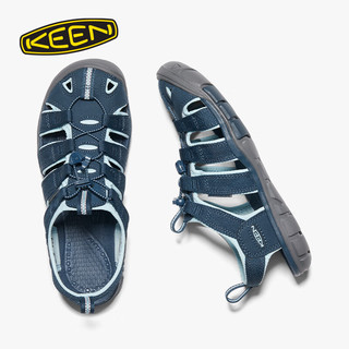 keen CLEARWATER CNX女子户外透气耐磨涉水溯溪鞋 海蓝色/亮蓝色-1022965 37