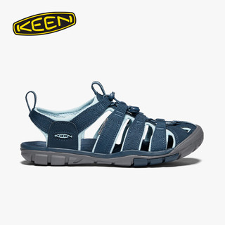 keen CLEARWATER CNX女子户外透气耐磨涉水溯溪鞋 海蓝色/亮蓝色-1022965 37