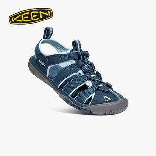 keen CLEARWATER CNX女子户外透气耐磨涉水溯溪鞋 海蓝色/亮蓝色-1022965 37