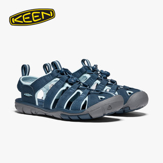 keen CLEARWATER CNX女子户外透气耐磨涉水溯溪鞋 海蓝色/亮蓝色-1022965 37