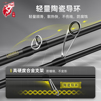 红狼SERT路亚竿远投路亚竿直柄枪柄轻雷雷强泛用路滑微物路亚杆 2.13米 枪柄M调泛用竿