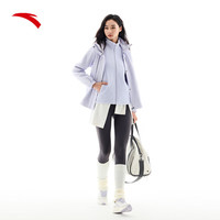 安踏（ANTA）水壳冲锋衣丨大地之壳2.0三合一女户外硬壳防水防风登山外套 【四防两件套】浅紫色 M (女165)