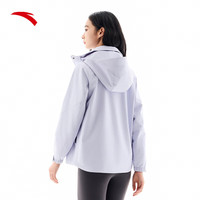 安踏（ANTA）水壳冲锋衣丨大地之壳2.0三合一女户外硬壳防水防风登山外套 【四防两件套】浅紫色 2XL (女180)