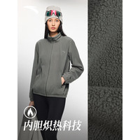 安踏（ANTA）水壳冲锋衣丨大地之壳2.0三合一女户外硬壳防水防风登山外套 【三合一升级款】深灌绿/裸卡其 XL (女175)