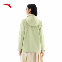 安踏（ANTA）水壳冲锋衣丨大地之壳2.0三合一女户外硬壳防水防风登山外套 【四防两件套】开心果绿/米白 XL (女175)