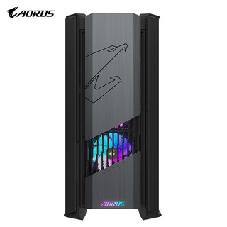 技嘉（GIGABYTE）机械雕AC601G 隐藏式背线钢化玻璃侧透兼容水冷显卡竖装 420水冷位/预装4风扇 双面钢化玻璃 【水冷套装】AC601黑+ 水雕II X360