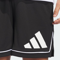 adidas舒适篮球运动短裤男装夏季新款阿迪达斯官方 黑色/白