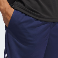 adidas舒适篮球运动短裤男装夏季阿迪达斯   藏蓝/白色   XS