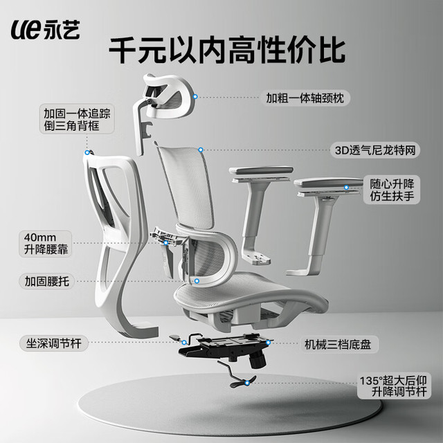 今日必买：永艺 沃克max人体工学电脑椅