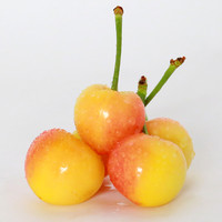骄瑰 大连黄蜜樱桃 空运 黄樱桃雷尼尔黄山东黄金车厘子 J 24mm(含)-26mm(不含) 2500g【净重4.8斤】