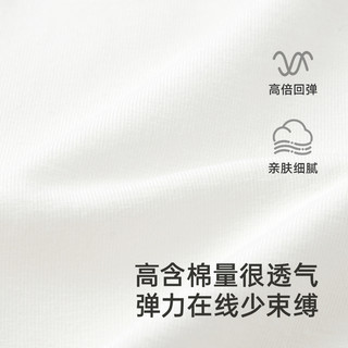 英氏儿童裤子夏季薄款透气裤子休闲女童打底裤百搭20257分裤 英氏白