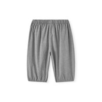 YeeHoO英氏儿童裤子夏季透气百搭纯棉男童七分裤2025 深灰色 120 cm
